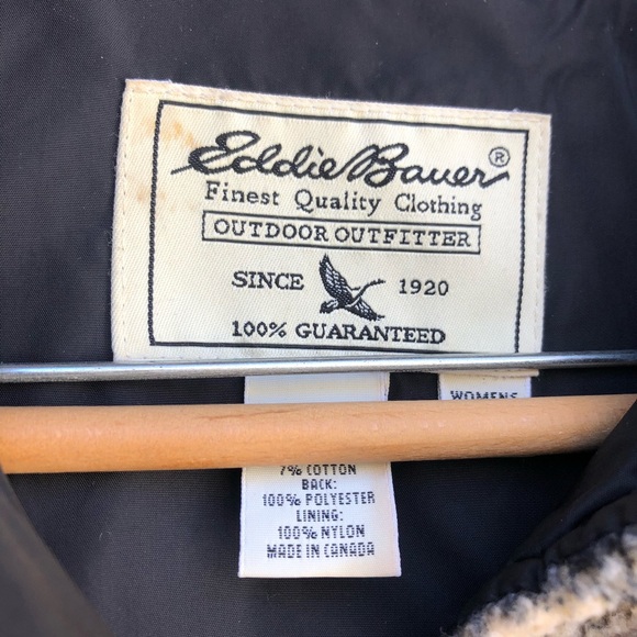 SOLD-Vintage Eddie Bauer Teddy oversized Shacket - Picture 5 of 9
